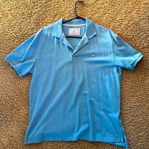 Southern Tide medium men’s Skipjack Polo light blue